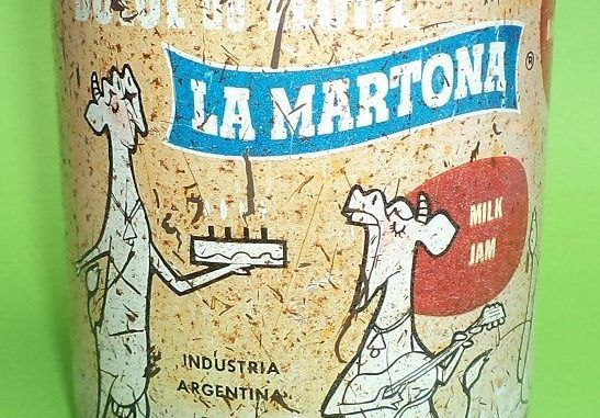 Antigua lata de dulce de leche La Martona